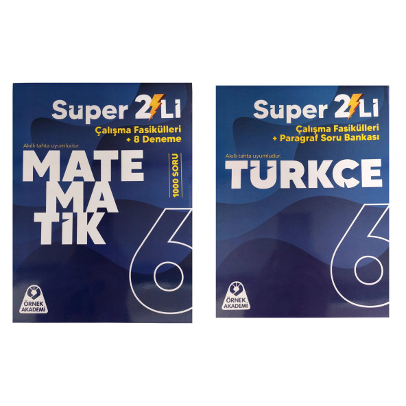 ÖRNEK AKADEMİ 6.SINIF SÜPER İKİLİ SETİ TÜRKÇE + MATEMATİK - 1