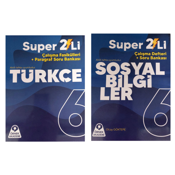 ÖRNEK AKADEMİ 6.SINIF SÜPER İKİLİ SETİ TÜRKÇE + SOSYAL BİLGİLER