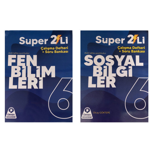 ÖRNEK AKADEMİ 6.SINIF SÜPER İKİLİ SETİ FEN BİŞLİMLERİ + SOSYAL BİLGİLER