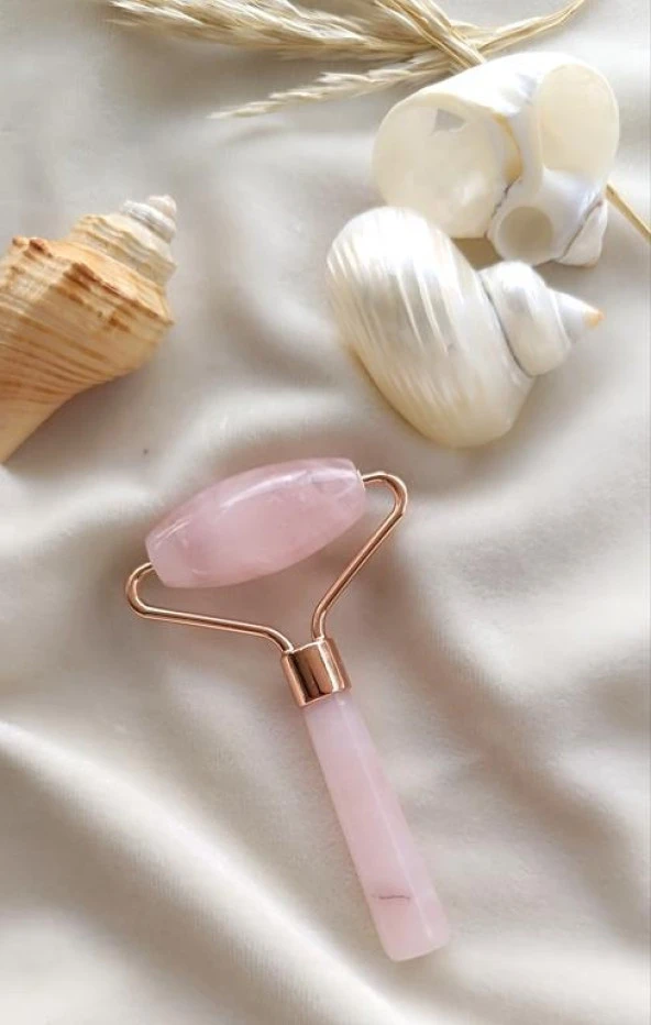 Roller Doğal Taş Masaj Aleti Pembe Kuvars Taşı Yüz Roller Yüz Taşı Masaj Taşı Jade Roller - 3
