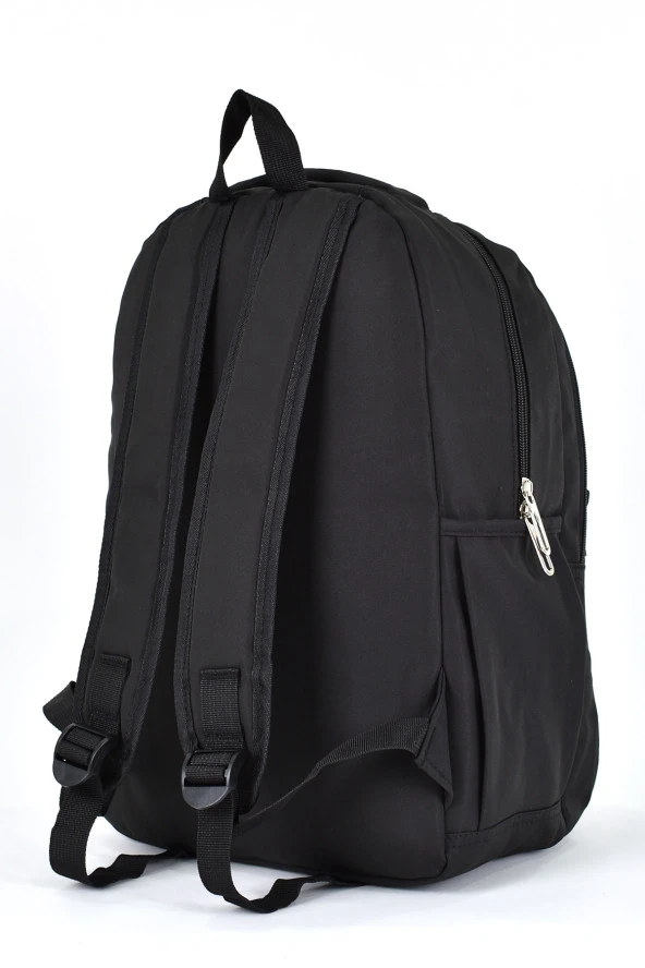 Elatae Kız Çocuk Genç Çok Gözlü Günlük Seyahat Okul Sırt Çantası Siyah 51705 - Resim 5