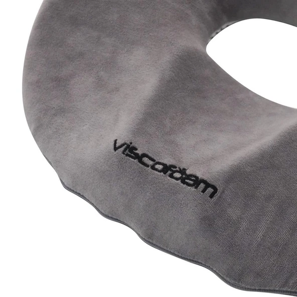 Ultralüks Ortopedik Oturma Simidi Kuyruk Sokumu Yastığı Visco Oturma Simidi - Gri - 2
