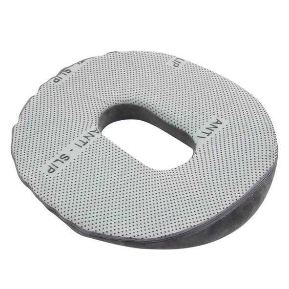 Ultralüks Ortopedik Oturma Simidi Kuyruk Sokumu Yastığı Visco Oturma Simidi - Gri - 3