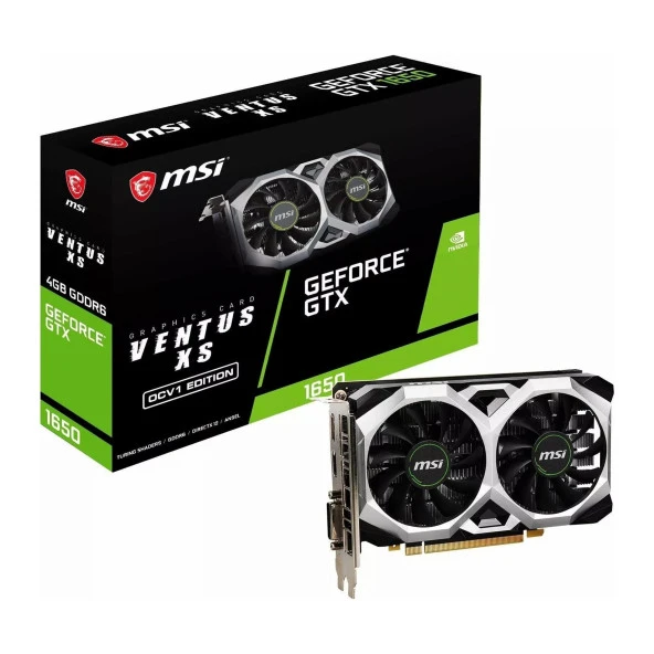 MSI GeForce GTX 1650 VENTUS XS OCV1 4GB GDDR6 128Bit DVI/HDMI/DP Ekran Kartı