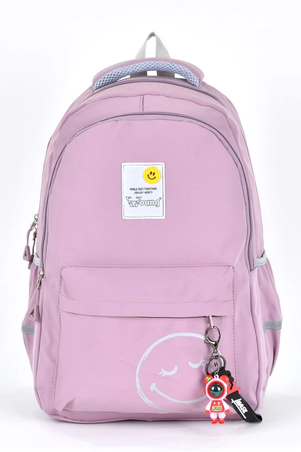 Elatae Unisex Ortopedik Çok Gözlü Günlük Seyahat Okul Sırt Çantası Lila 51709 ürün görseli