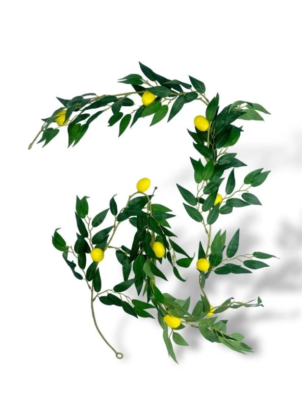 Yapay Çiçek Sarkan Ve Dolanan Limonlu Sögüt Sarmaşık Doğalgaz Borusu Kapatıcı Yapay Sarmaşık 180cm - 3