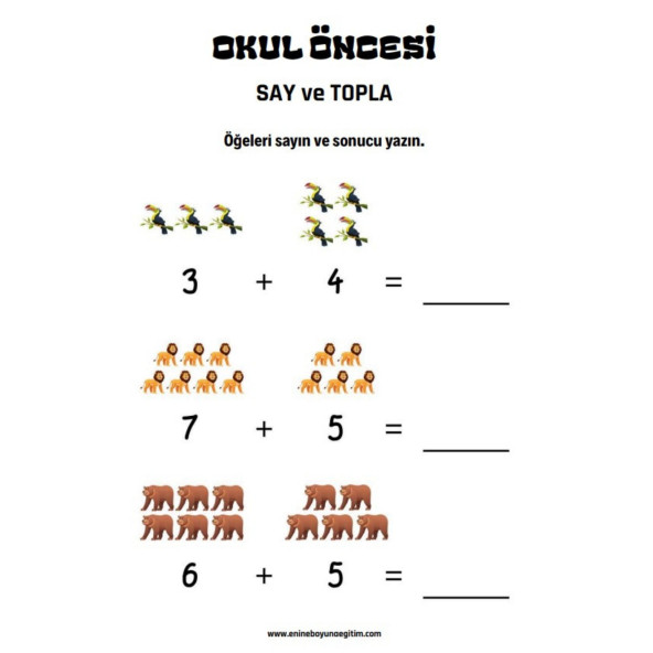Okul Öncesi ve Birinci Sınıflar Matematik Başlangıç Seti - Resim 2