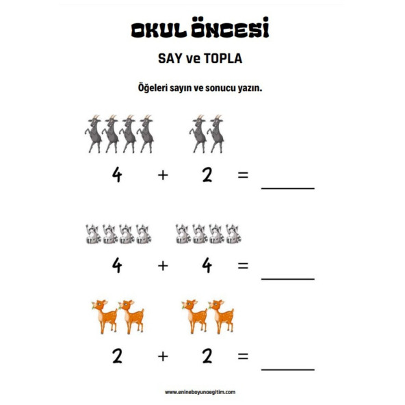 Okul Öncesi ve Birinci Sınıflar Matematik Başlangıç Seti - Resim 3