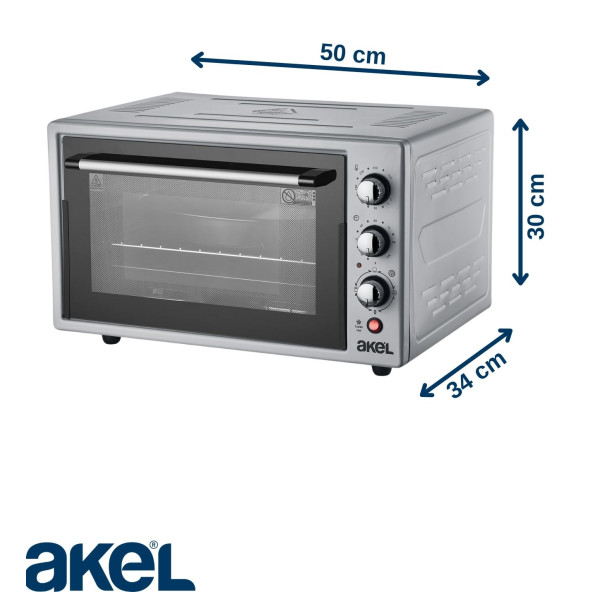 AKEL AF280LF Termostatlı, Saatli, Lambalı, Fanlı Mini Fırın