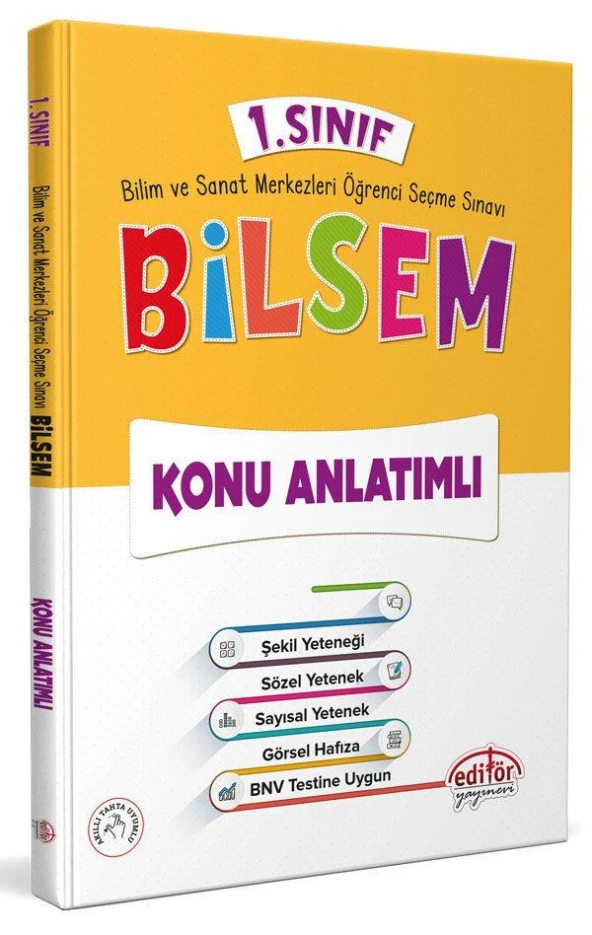 1. Sınıf Bilsem Konu Anlatımlı Editör Yayınları