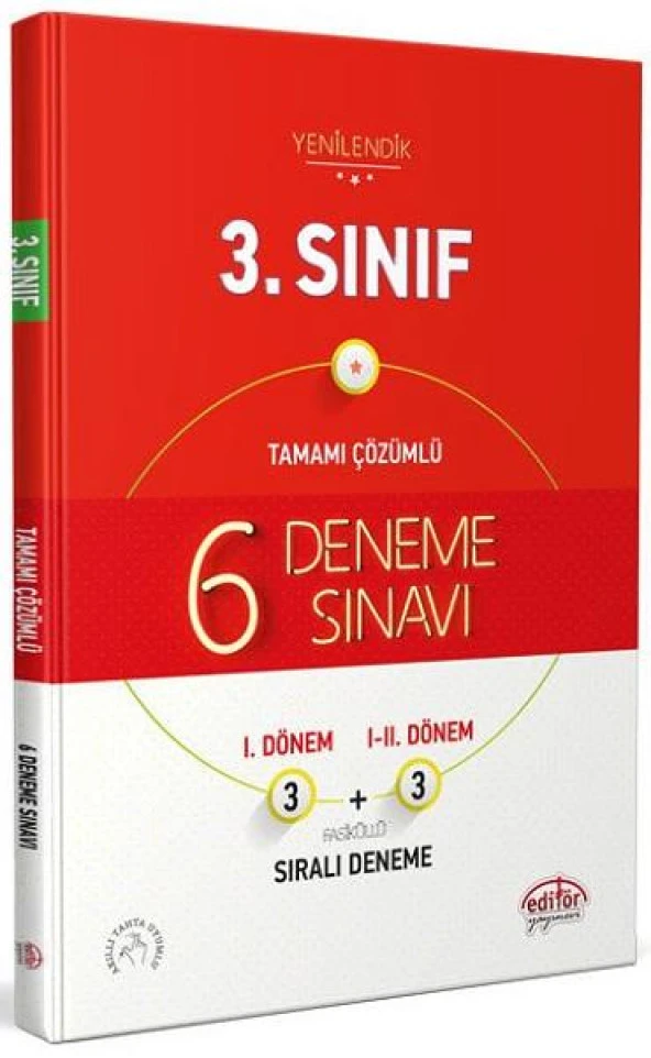 3. Sınıf 6 Deneme Sınavı Editör Yayınları