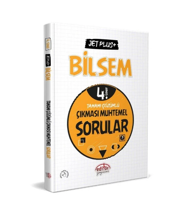 4. Sınıf Bilsem Jet Plus Tamamı Çözümlü Çıkması Muhtemel Sorular Editör Yayınları