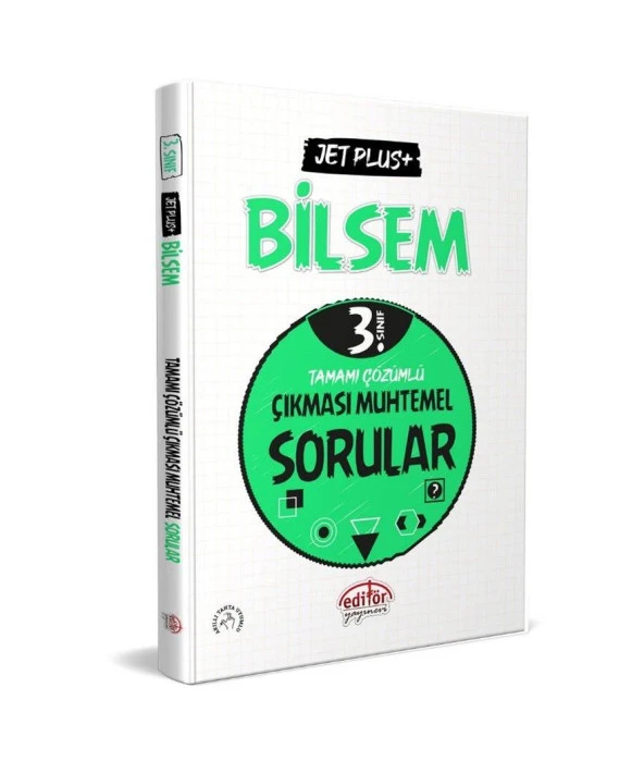 3. Sınıf Bilsem Jet Plus Tamamı Çözümlü Çıkması Muhtemel Sorular Editör Yayınları