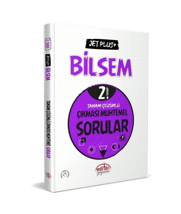 2. Sınıf Bilsem Jet Plus Tamamı Çözümlü Çıkması Muhtemel Sorular Editör Yayınları