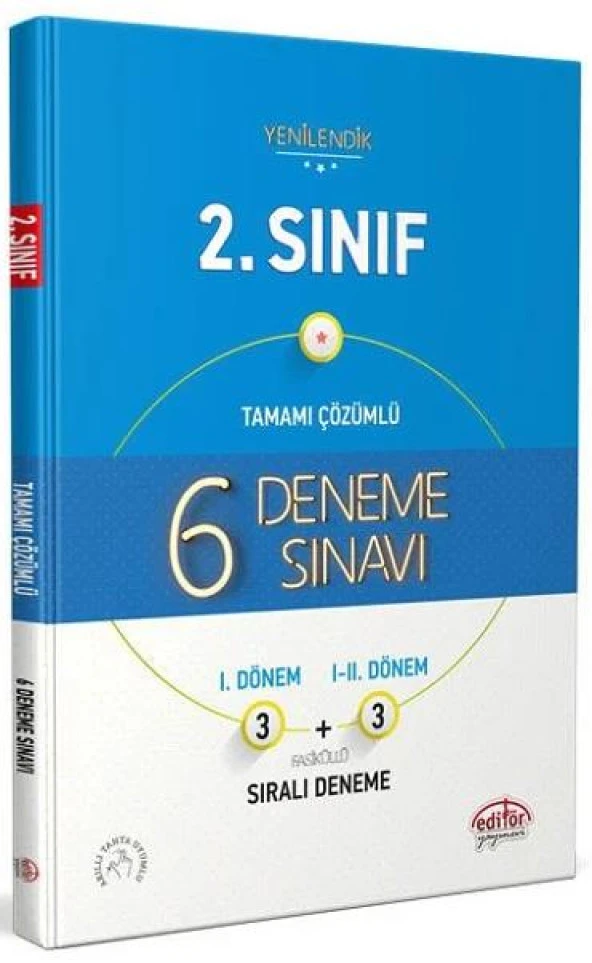 2. Sınıf 6 Fasiküllü Deneme Sınavı Editör Yayınları