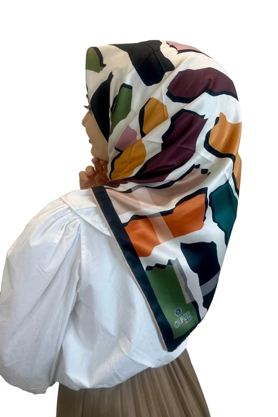 Quare Desenli Rayon Eşarp 01072  BEJ ürün görseli