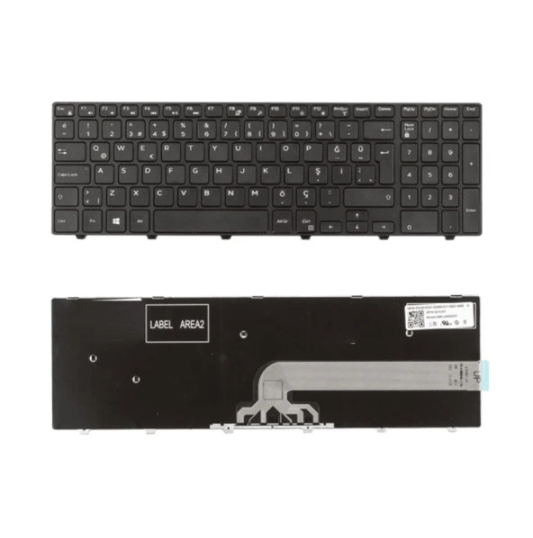 Dell inspiron 3558, 15-3558 Notebook Klavyesi - Tuş Takımı / Siyah - TR