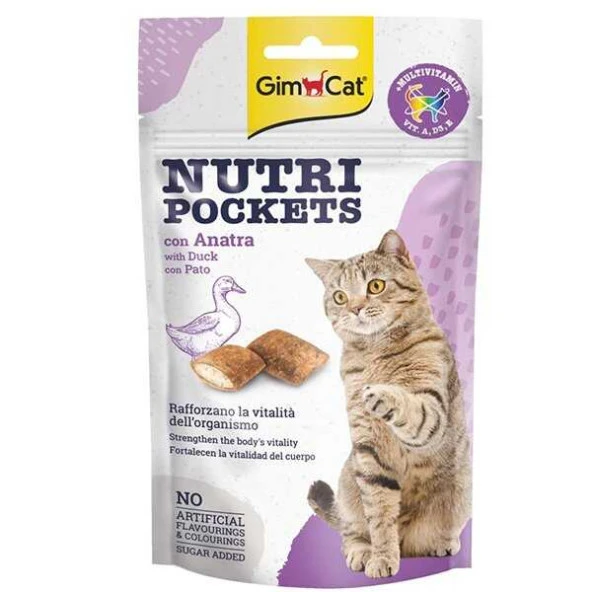 Gimcat Ödül Tableti Nutripocket With Duck 60 Gr