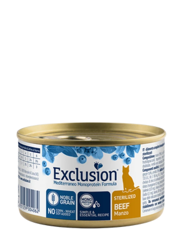 Exclusion Kısırlaştırılmış Kedi Konservesi Biftekli