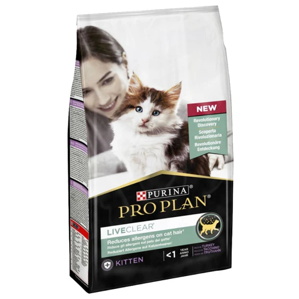 Pro Plan Kitten Live Clear Hindili Kedi Maması 1,4kg ürün görseli