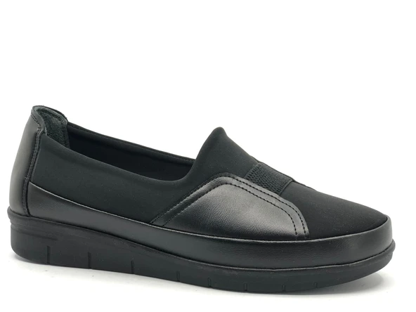 Berfilla Dr.Tavsiyeli İçi %100 Deri Anne Kadın Babet Ayakkabı - Resim 2