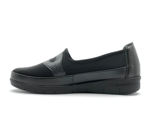 Berfilla Dr.Tavsiyeli İçi %100 Deri Anne Kadın Babet Ayakkabı - Resim 3