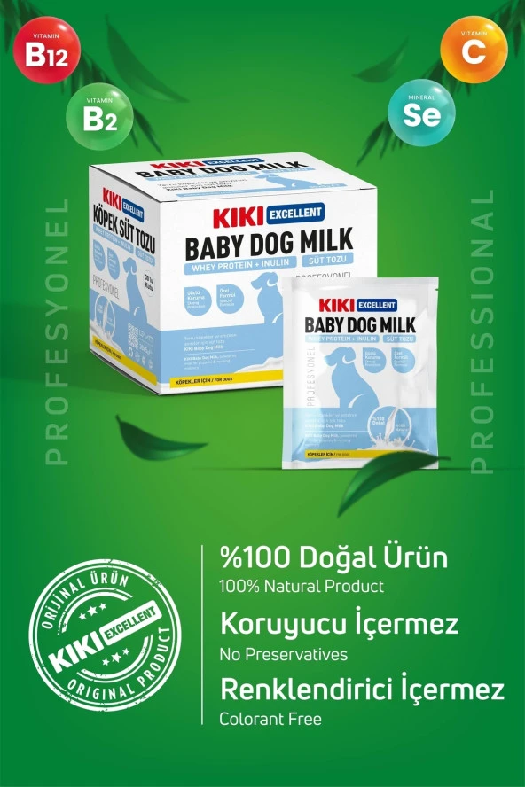 Kiki Excellent Köpek Süt Tozu Saşe - Yavru Köpek Süt Tozu 5 Gr