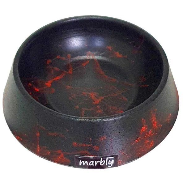 Playfull Black Red Kedi Köpek Mama ve Su Kabı 8 oz