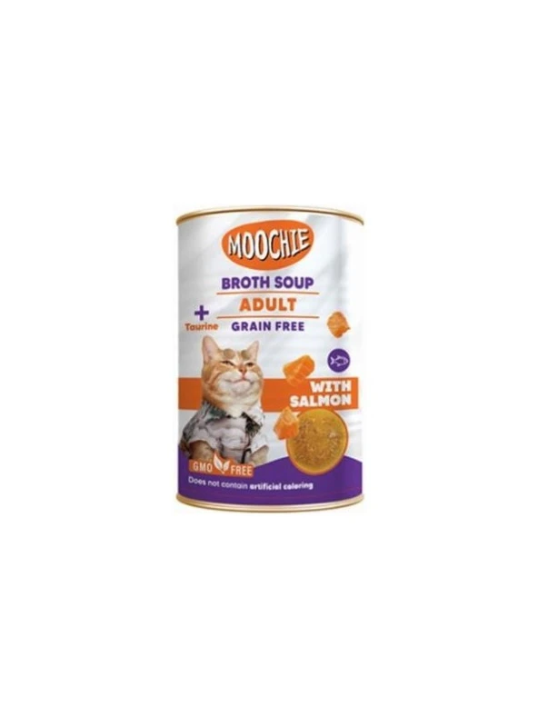 Moochie Somon Balıklı Yetişkin Kedi Çorbası 135 ml