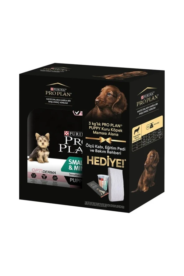 ProPlan Mini Yavru Köpek Başlangıç Seti 3 Kg + Ölçü Kabı, Eğitim Pedi ve Bakım Rehberi Hediyeli!