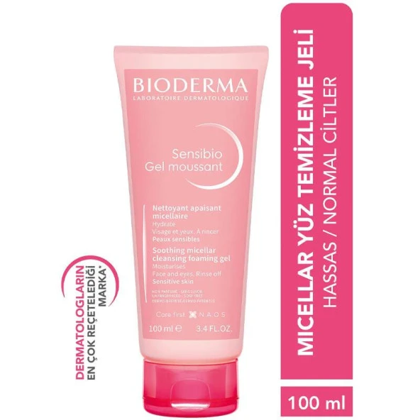 Bioderma Sensibio Foaming Gel Hassas Ciltler İçin Temizleyici Jel 100 ml - Resim 2