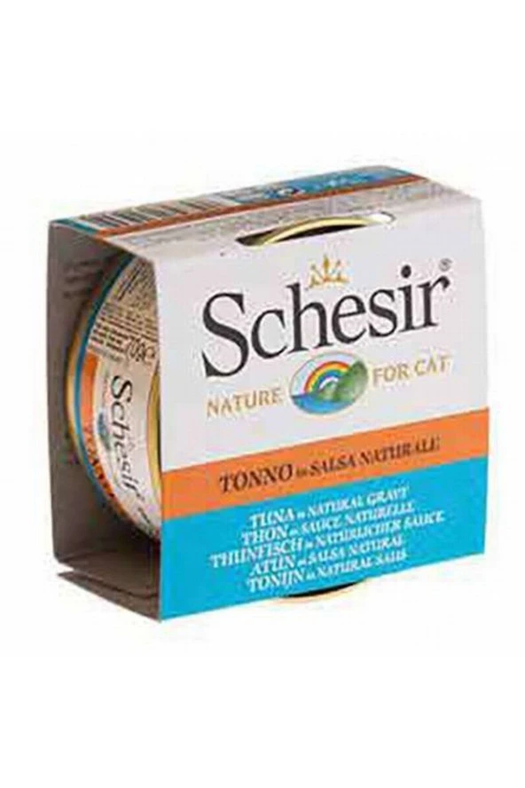 Schesir Tahılsız Ton Balıklı Soslu Yetişkin Kedi Konservesi 70 gr