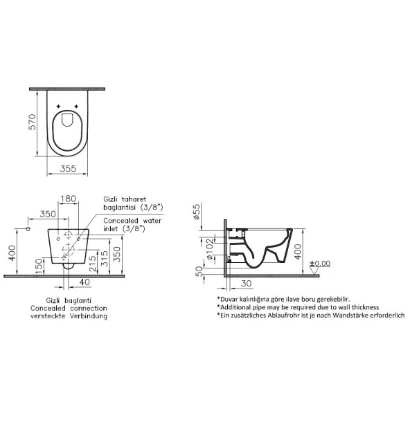 Vitra Nest Asma Klozet 5173B003-0559