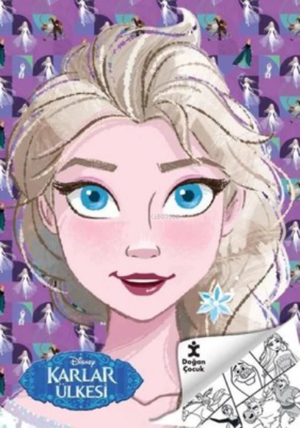 DİSNEY KARLAR ÜLKESİ KRALİÇE ELSA BOYAMA  DOĞAN ÇOCUK