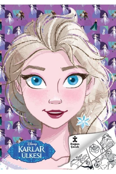 DİSNEY KARLAR ÜLKESİ KRALİÇE ELSA BOYAMA  DOĞAN ÇOCUK