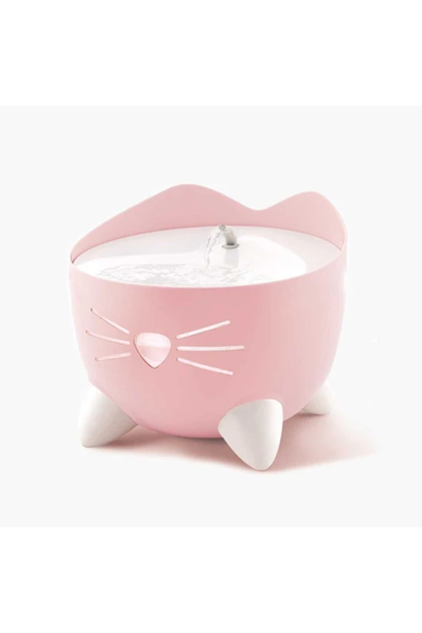 Catit Pixi Fountain Led Seviye Göstergeli Otomatik Kedi Su Sebili 2 Lt Pembe