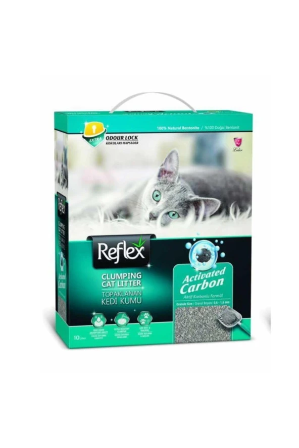 Reflex Aktif Karbonlu Süper Hızlı Topaklanan Kedi Kumu 10 lt