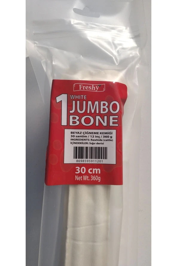 Freshy Beyaz Dental Kemik Tekli Paket 30cm - Resim 3