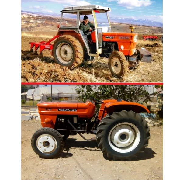 Türk Fiat 480-Türk Fiat 480 S8 Traktör Kaporta ve Koltuk Kılıfı Seti - 4