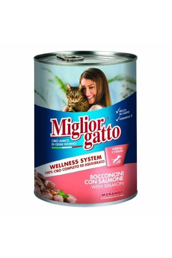 Miglior Gatto Somonlu Yetişkin Kedi Konservesi 405 Gr