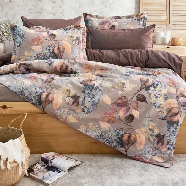 Schafer Home Premium Comfort Çift Kişilik Nevresim Takımı 6 Parça-Mor - 3
