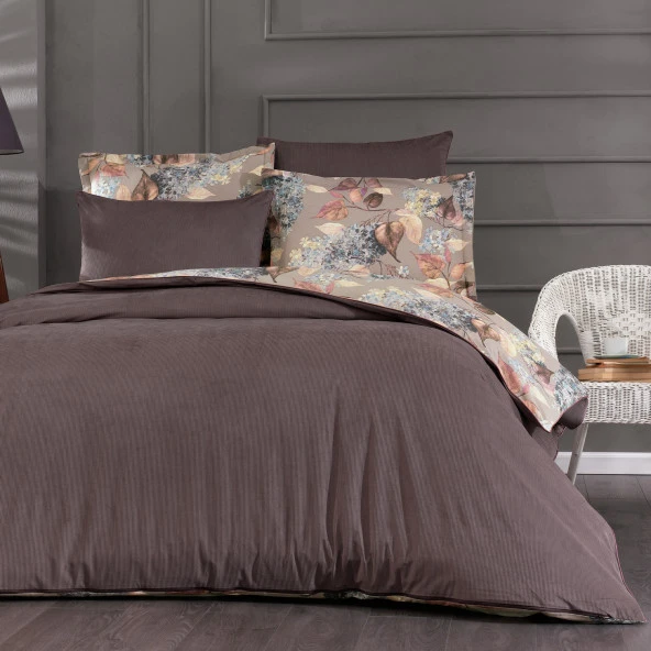 Schafer Home Premium Comfort Çift Kişilik Nevresim Takımı 6 Parça-Mor - 2