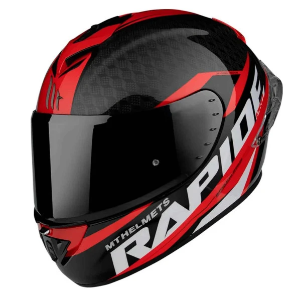 Mt Rapide Pro Carbon C5 Gloss Full Face Motosiklet Kaskı