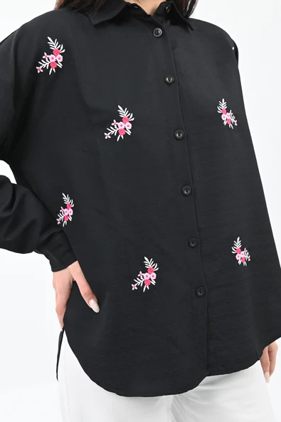 Kadın Nakış Detaylı Gömlek 1724-24 - 5