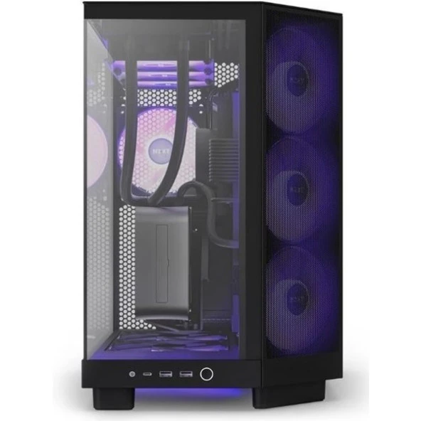 NZXT H6 FLOW CC-H61FB-R1 GAMING MID-TOWER PC KASASI - Resim 2