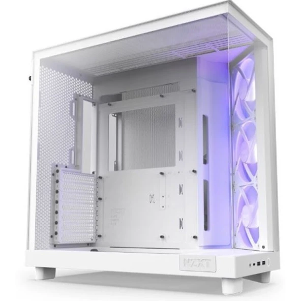 NZXT H6 FLOW CC-H61FW-R1 GAMING MID-TOWER PC KASASI BEYAZ - 3
