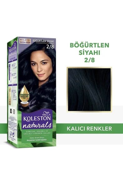 Wella Koleston Naturals Saç Boyası 2/8 Böğürtlen Siyahı - Resim 2
