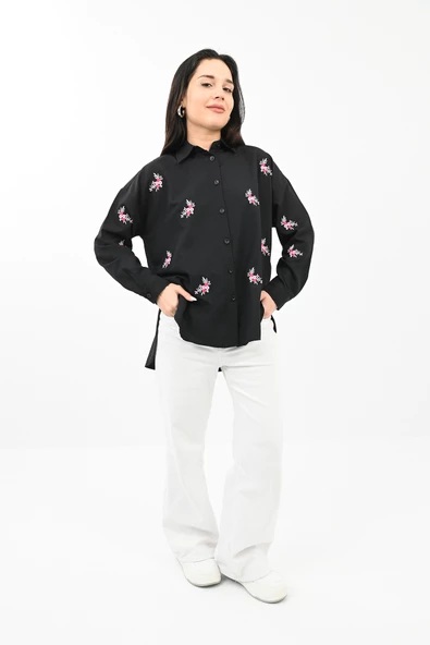 Kadın Nakış Detaylı Gömlek 1724-24 - 2