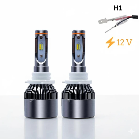 Space 12V H1 Led Far Ampulü (33W 3300LM) Güçlü Aydınlatma - Resim 3