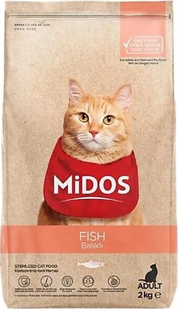 Midos Sensitive Somonlu Yetişkin Kedi Maması 15kg